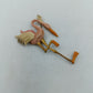 Vintage Flamingo Brosche Rosa Goldfarben Emaille Vogel