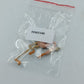 Vintage Flamingo Brosche Rosa Goldfarben Emaille Vogel