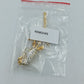 Vintage Rosen Brosche Goldfarben mit Strass Blume elegant