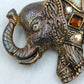Vintage Elefanten Brosche Goldfarben mit Strass symbol  ein klassisches Symbol