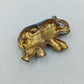 Vintage Elefanten Brosche Goldfarben mit Strass symbol  ein klassisches Symbol
