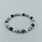 Edles Perlenarmband multicolor elastisch Damen Schmuck elegant