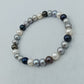 Edles Perlenarmband multicolor elastisch Damen Schmuck elegant