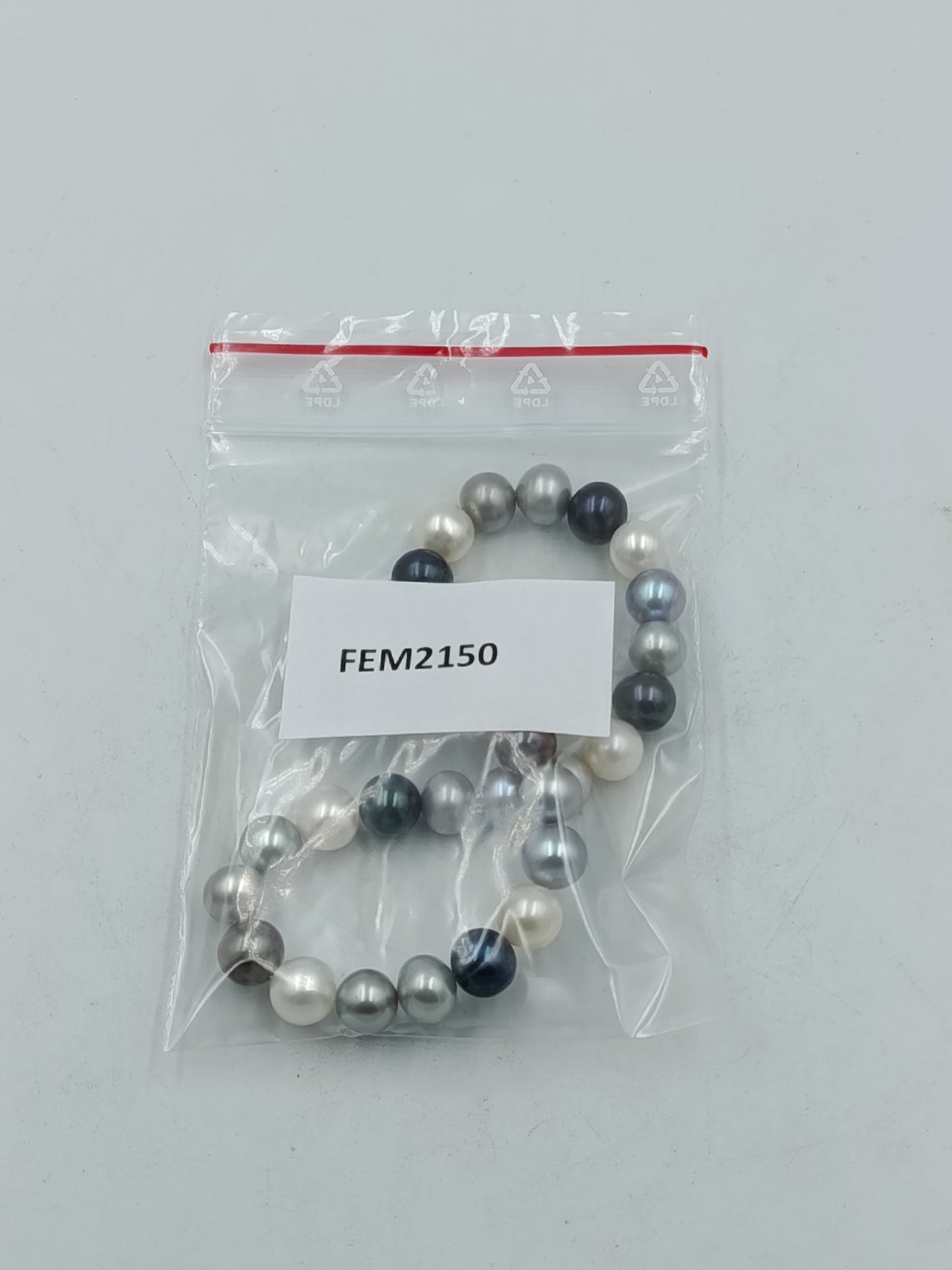 Edles Perlenarmband multicolor elastisch Damen Schmuck elegant
