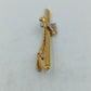 Stilvolle  Krawattenklammer Tanzpaar goldfarben elegant Vintage Stil