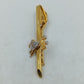 Stilvolle  Krawattenklammer Tanzpaar goldfarben elegant Vintage Stil