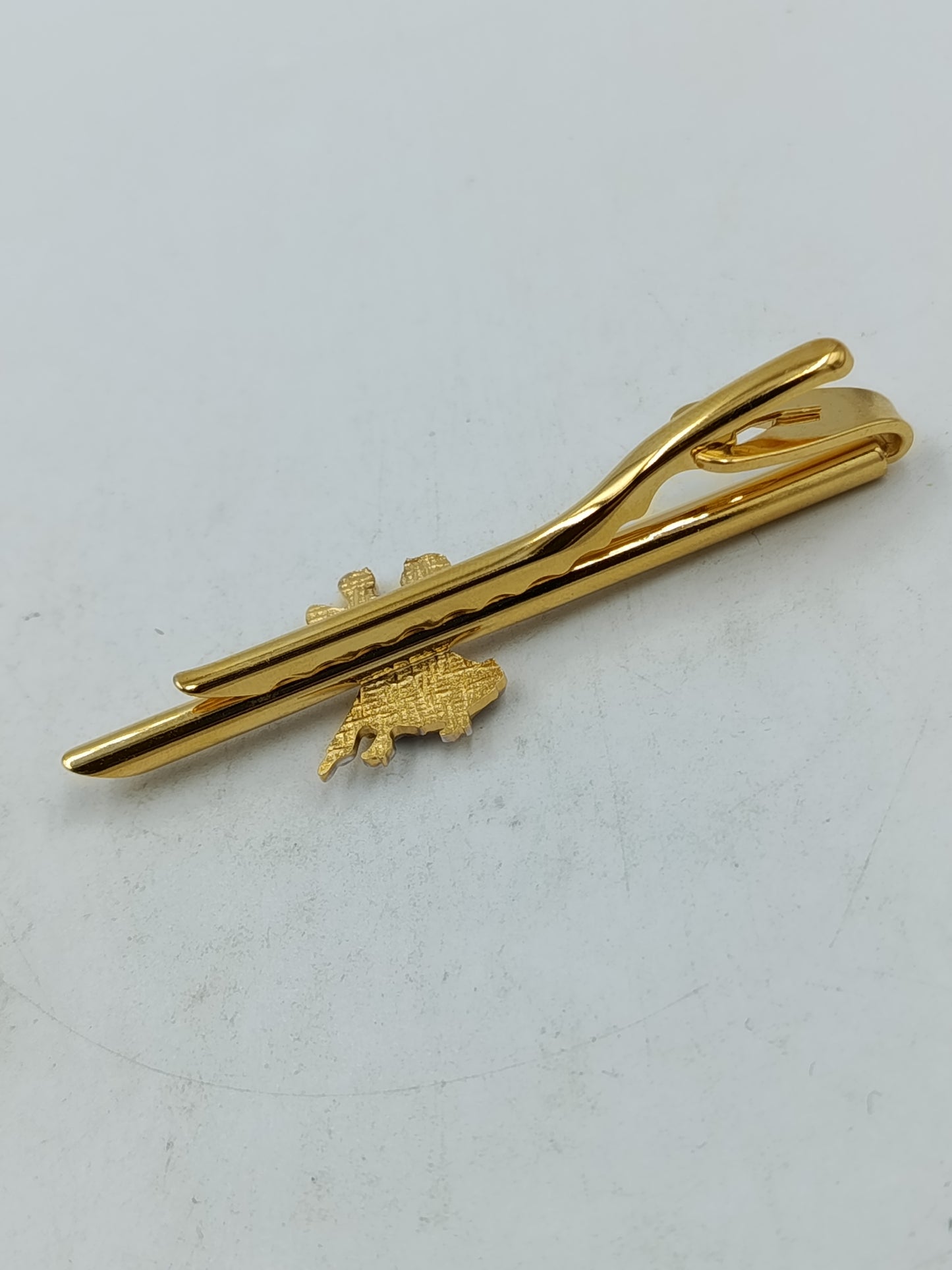Stilvolle  Krawattenklammer Tanzpaar goldfarben elegant Vintage Stil