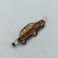 Krawattenklammer Audi 100 rot gold Vintage Auto Design Metall