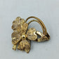 Vintage Brosche Blume Goldfarben Glitzer Design elegant klein