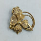 Vintage Brosche Blume Goldfarben Glitzer Design elegant klein