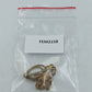 Vintage Brosche Blume Goldfarben Glitzer Design elegant klein