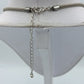 Statement Kette mintgrün silber große Perlen Vintage Design Collier
