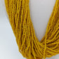 Statement Kette mehrreihig gelb Glasperlen Ethno Boho Collier