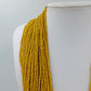Statement Kette mehrreihig gelb Glasperlen Ethno Boho Collier