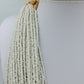 Statement Kette mehrreihig weiß Glasperlen Ethno Boho Collier