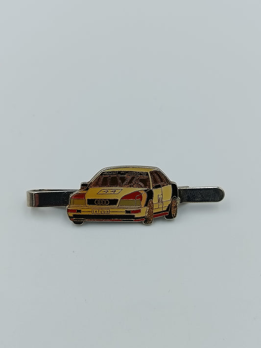 Vintage Krawattenklammer Audi Quattro Rennwagen Motorsport Tie Clip 90er