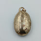 Vintage Anhänger Goldfarben mit dunkelrotem Stein Strassbesatz oval