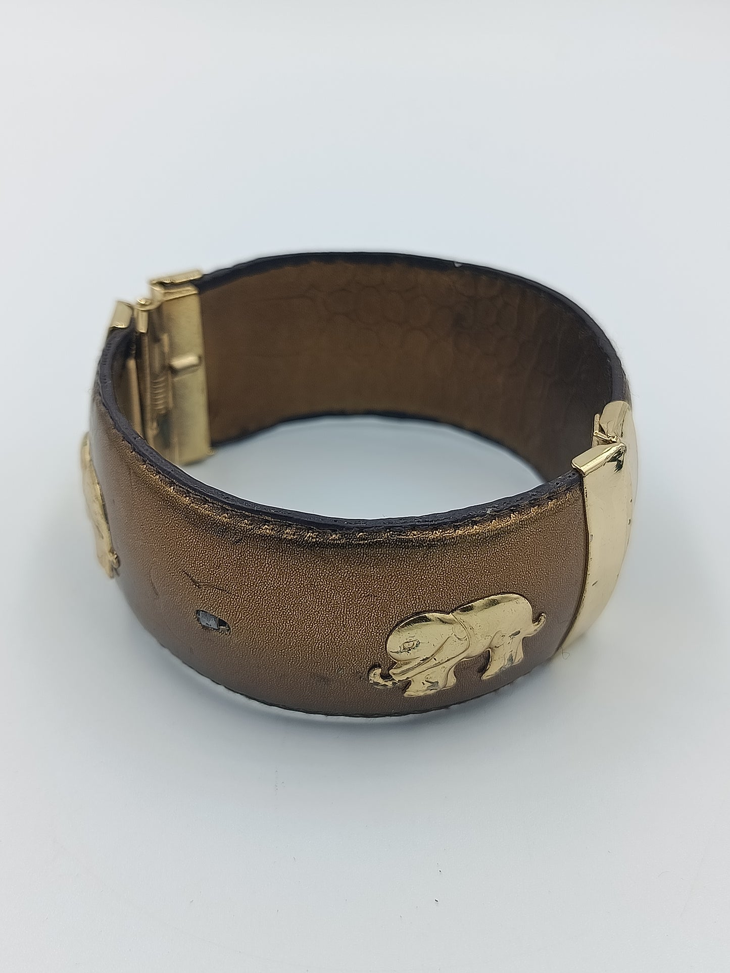 Auffälliges Vintage Armband mit Elefanten Motiv