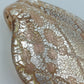 Vintage Glasanhänger Blattform Goldfluss Murano Stil  großer Schmuckanhänger