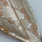 Vintage Glasanhänger Blattform Goldfluss Murano Stil  großer Schmuckanhänger