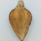 Vintage Glasanhänger Blattform Goldfluss Murano Stil  großer Schmuckanhänger