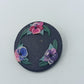 Vintage Brosche mit Blumenmotiv handgefertigt Keramik oder Fimo Optik