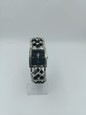 Damenarmbanduhr mit Perlen Kristallarmband elegant ausgefallen