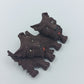 Vintage Brosche mit 2 Terrier Hunden süßes Retro Schmuckstück