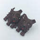 Vintage Brosche mit 2 Terrier Hunden süßes Retro Schmuckstück
