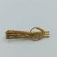 Vintage Krawattenklammer mit Krokodil Motiv  goldfarben
