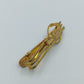 Vintage Krawattenklammer mit Krokodil Motiv  goldfarben