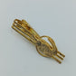 Vintage Krawattenklammer mit Krokodil Motiv  goldfarben