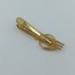 Vintage Krawattenklammer mit Krokodil Motiv  goldfarben