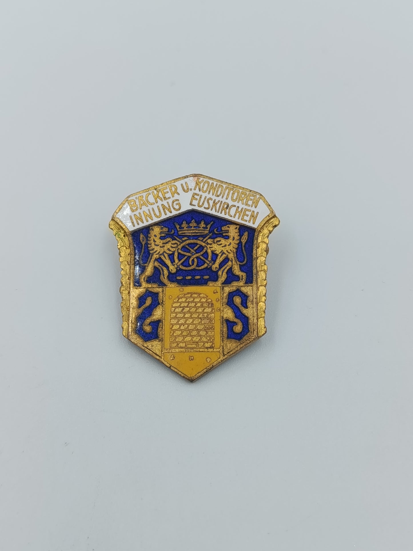 Vintage Anstecknadel Bäcker Konditoren Innung Euskirchen Wappen Emaille