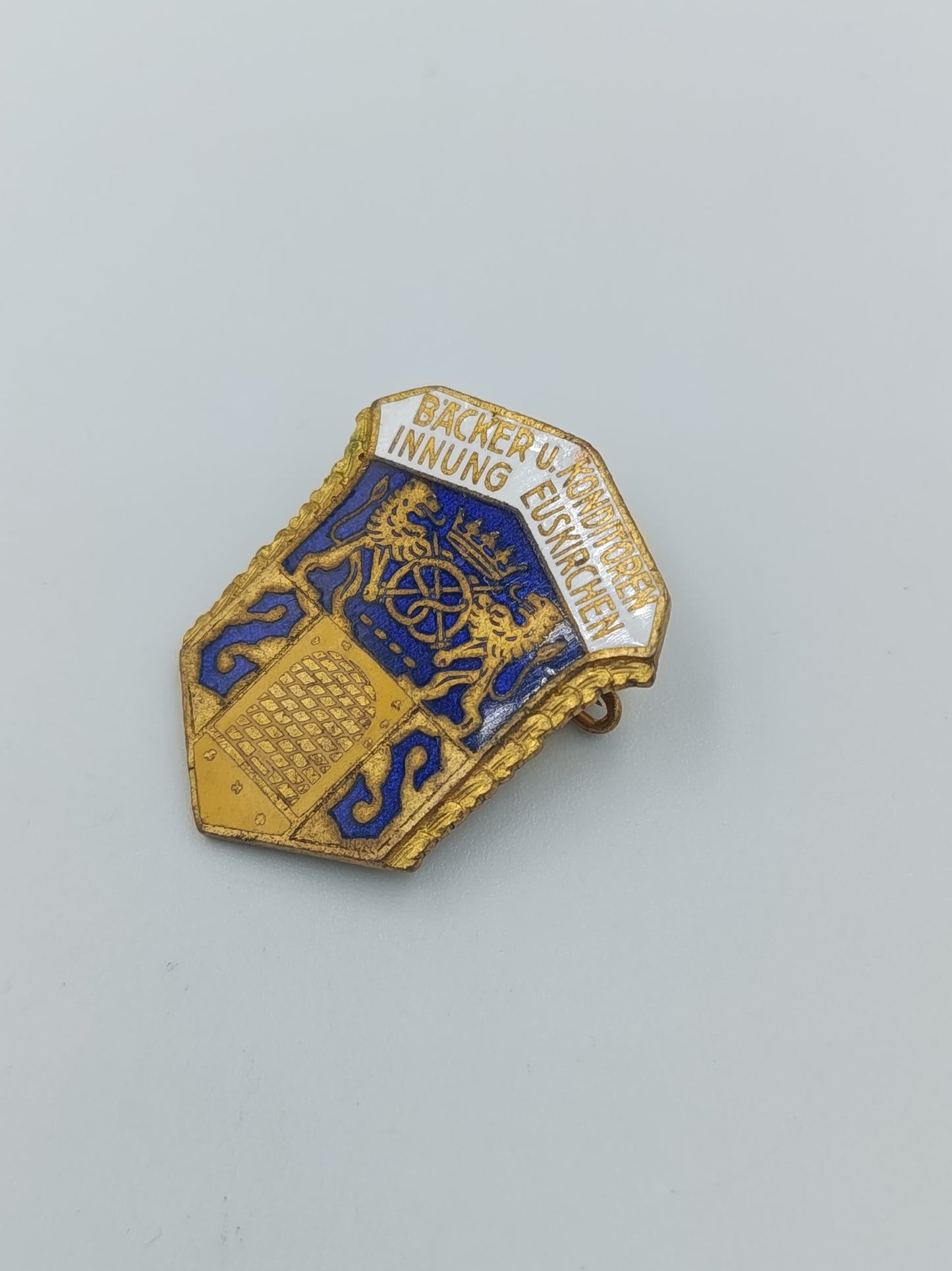 Vintage Anstecknadel Bäcker Konditoren Innung Euskirchen Wappen Emaille