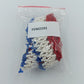 Vintage Perlenkette Rot Weiß Blau Handgefertigter Ethno Schmuck
