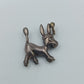 Vintage Esel Anhänger aus Metall detailreich gestaltet kleines Tiermotiv