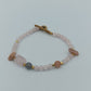 Armband Rosenquarz Naturstein Perlen rosa Boho verstellbar elegant