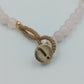 Armband Rosenquarz Naturstein Perlen rosa Boho verstellbar elegant