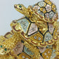 Schmuckdose Schildkröte goldfarben Emaille Strass Figur Box