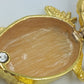 Schmuckdose Schildkröte goldfarben Emaille Strass Figur Box