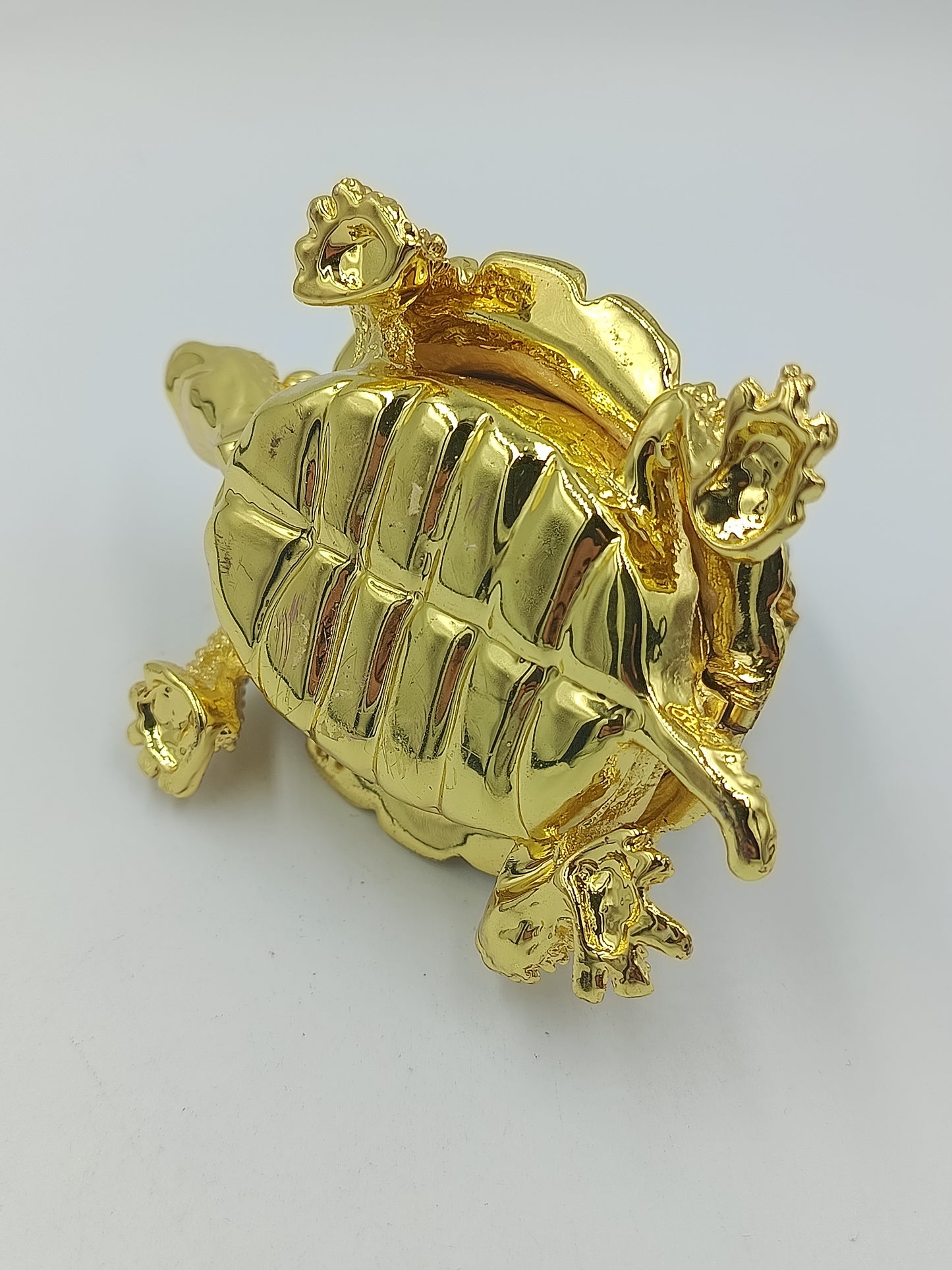 Schmuckdose Schildkröte goldfarben Emaille Strass Figur Box