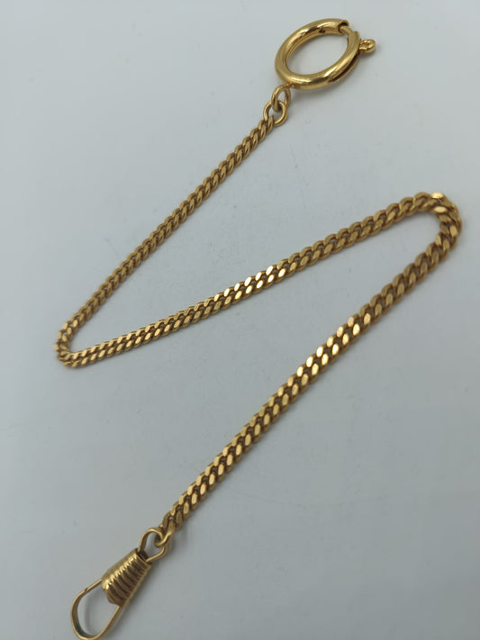 Vintage Uhrenkette goldfarben Kette Taschenuhr Zubehör Metall