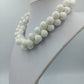 Statement Kette weiß Kugeln Vintage Look auffällig