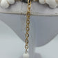 Statement Kette weiß Kugeln Vintage Look auffällig