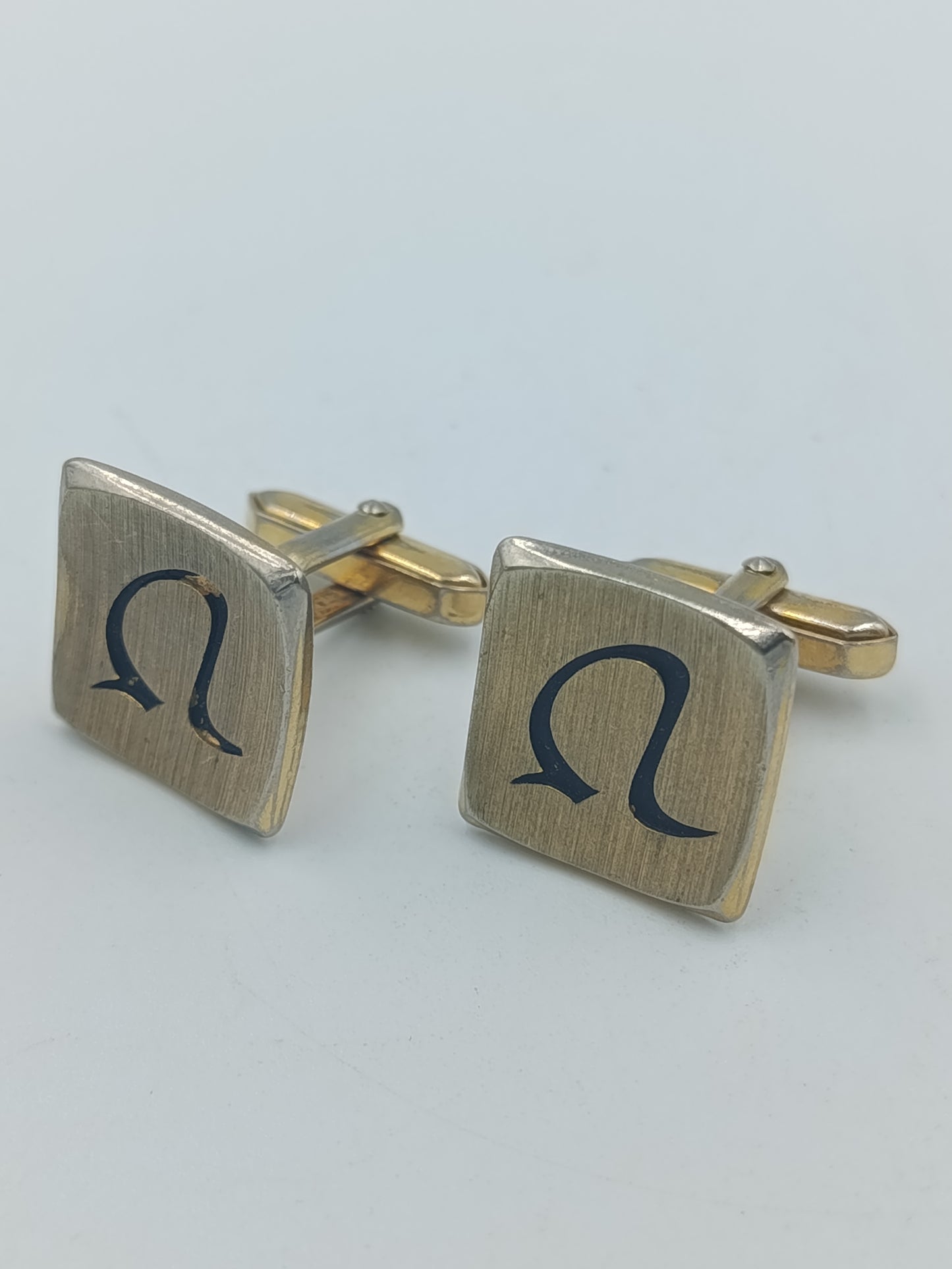 Vintage Manschettenknöpfe Initiale „A“ goldfarben klassisch