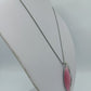 Elegante Halskette mit rosa Anhänger Schlangenkette modernes Design