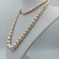 Edle Perlenkette mit 835 Silberverschluss 74 cm Vintage Collier