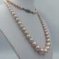 Edle Perlenkette mit 835 Silberverschluss 74 cm Vintage Collier