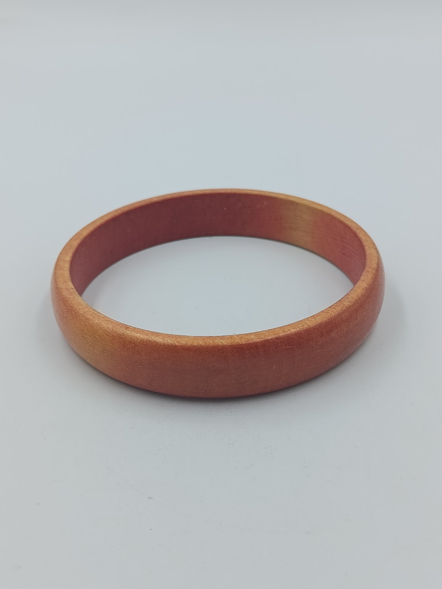 Vintage Armreif in Holzoptik schlichter brauner Bangle